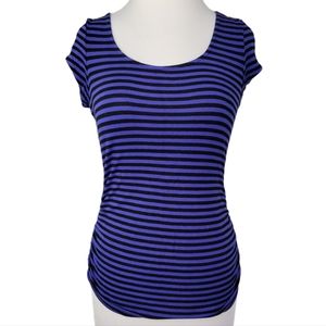 Candie's Striped Short Sleeve Shirt Size Medium